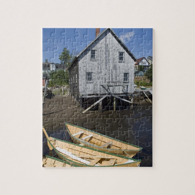 Puzzle Constructor de dory, Lunenburg, Nueva Escocia, Can (Vertical)