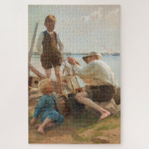 Constructores navales (por Albert Edelfelt)