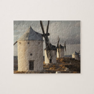 Puzzle Consuegra, antiguos molinos de viento de La Mancha