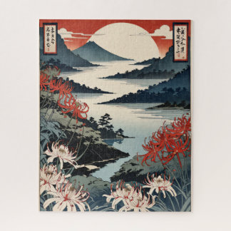 Puzzle Contemporary ukiyoe, Japanese landscape in autumn