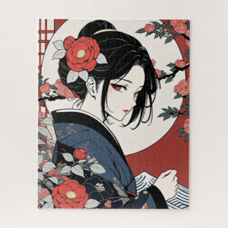 Puzzle Contemporary ukiyoe, Kimono beauty