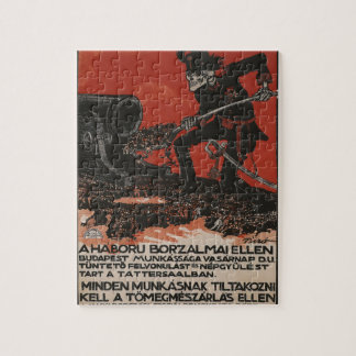Puzzle Contra el poster de la propaganda de los horrores