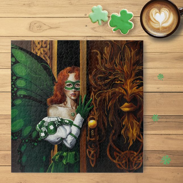 Puzzle Contraseña Secreta de Hada Celta Verde Mística Irl (Subido por el creador)