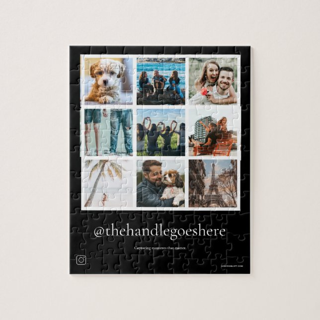 Puzzle Control de medios sociales de múltiples redes de f (Vertical)