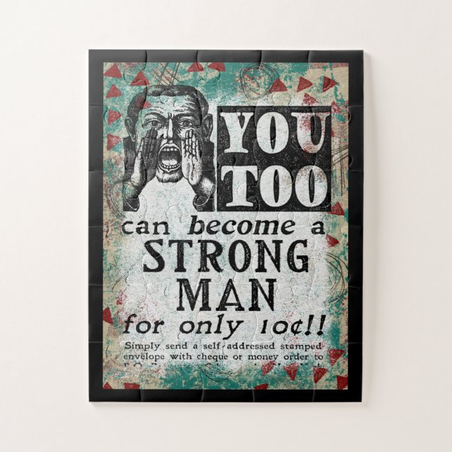 Puzzle Conviértete en un hombre fuerte - Publicidad diver (Vertical)