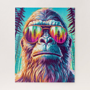 Puzzle Cool Bigfoot con gafas de sol de moda