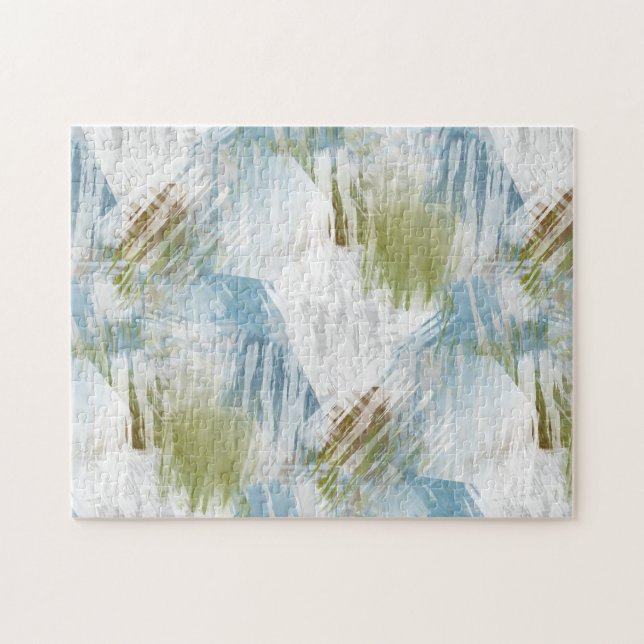 Puzzle Cool Chic Industrial Abstract Fusion Art (Horizontal)