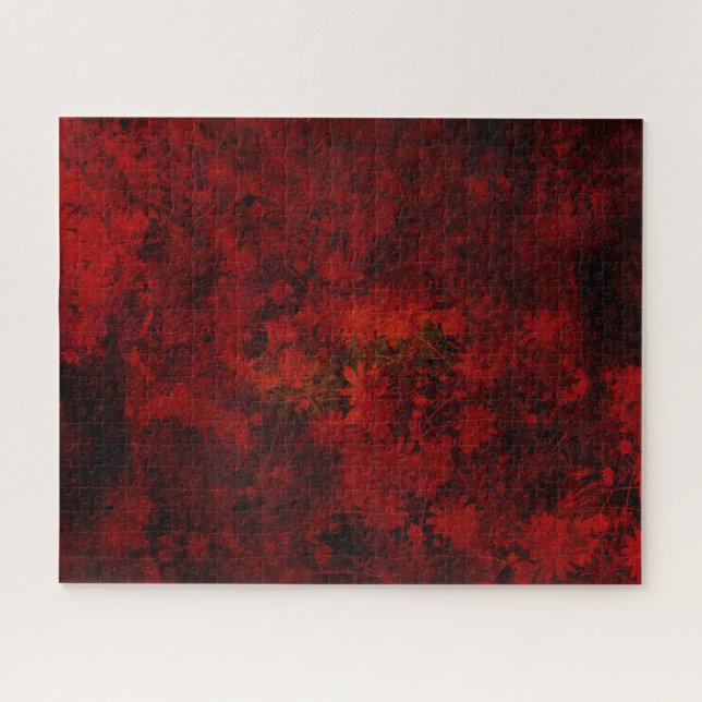 Puzzle Cool, modern art of floral / flower pattern (Horizontal)