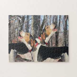 Puzzle Coonhounds del caminante del grito Treeing