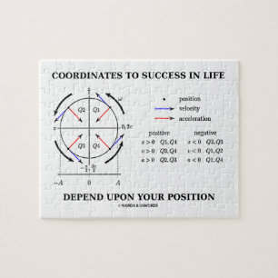 Puzzle Coordenadas al éxito en la física de la posición