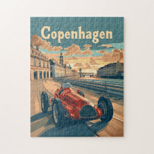 Puzzle Copenhagen Vintage Racing Car