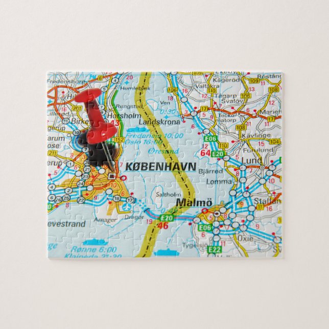 Puzzle Copenhague, København en Dinamarca (Horizontal)