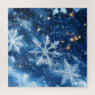 Puzzle Copo de Nieve Brillante Glitter Navidad de Inviern