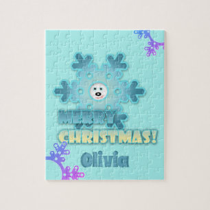 Puzzle Copo de nieve de los navidades