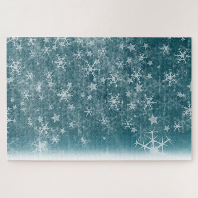 Puzzle Copos de nieve de invierno (Horizontal)