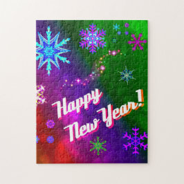 Puzzle Copos de nieve del arcoiris