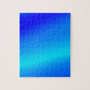 Puzzle Copper azul oscuro color de agua abstracto pastel