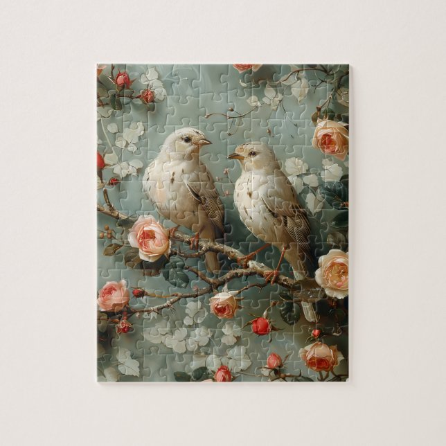 Puzzle Coquette Birds Floral (Vertical)