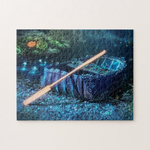 Puzzle Coracle Galés Encantado - Arte Bioluminiscente