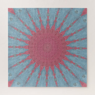 Puzzle Coral Rosa Starburst