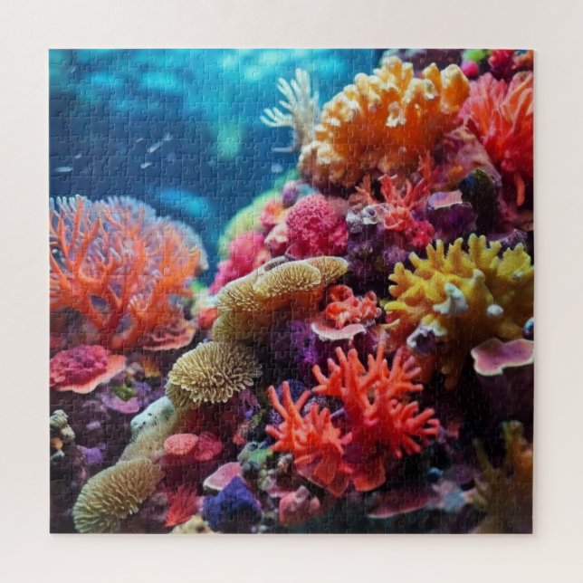 Puzzle Coral subacuático colorido (Vertical)