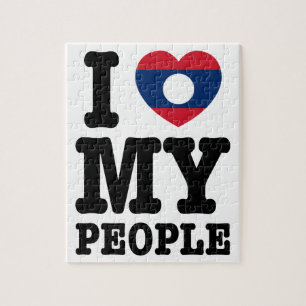 Puzzle Corazón (amor) Mi pueblo lao