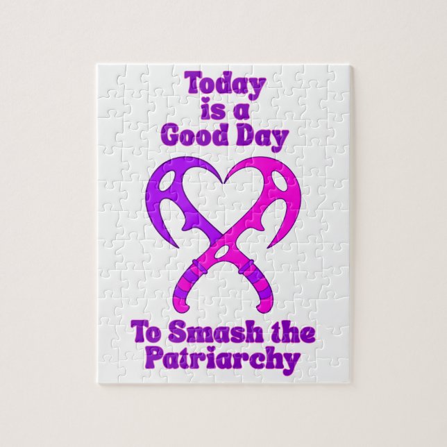 Puzzle Corazón de Bat’leth - Rompe la Patriarcado (Vertical)