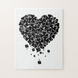Puzzle Corazón de encantamiento negro