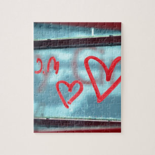 Puzzle Corazón de labios en la ventana