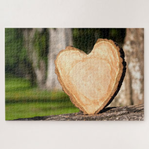 Puzzle corazón de madera