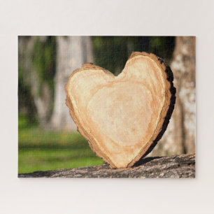 Puzzle corazón de madera