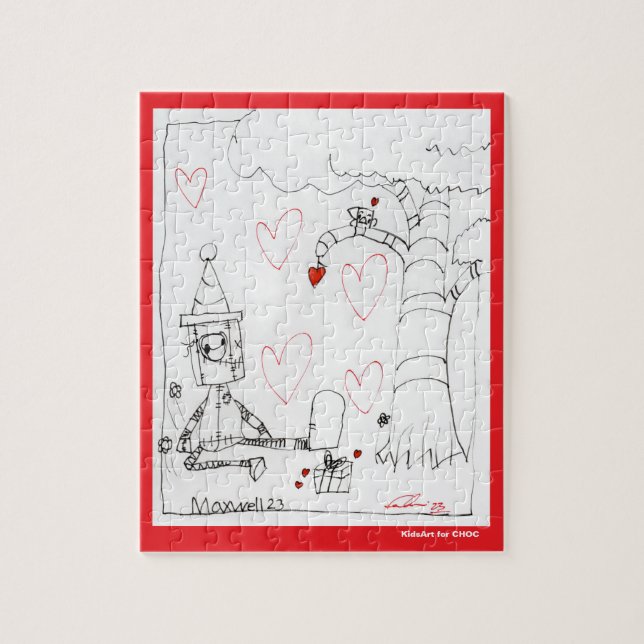 Puzzle Corazón de Marcenivo - Arte infantil para CHOC (Vertical)