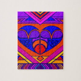 Puzzle Corazón de San Valentín Art Deco