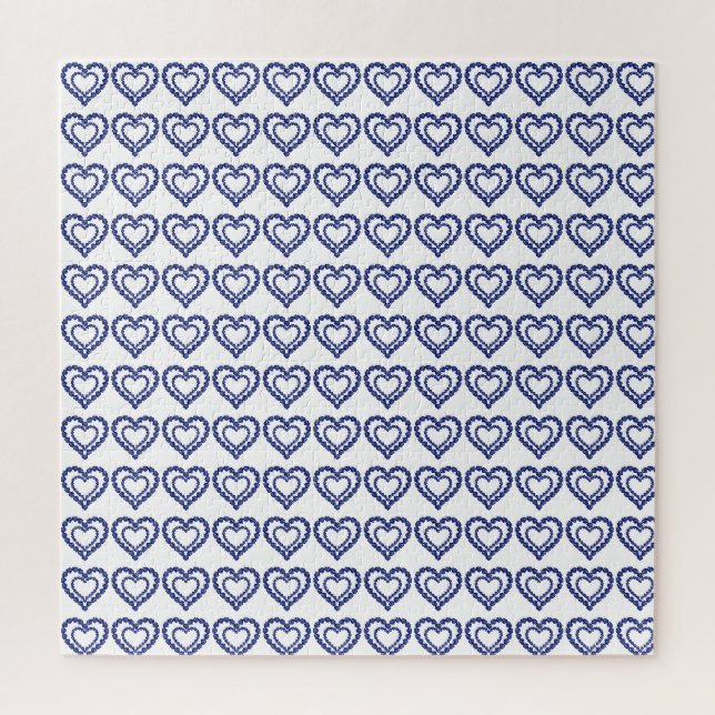 Puzzle Corazón de zafiro azul (Vertical)