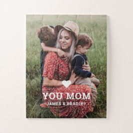 Puzzle Corazón lindo te ama mamá foto del Día de la Madre