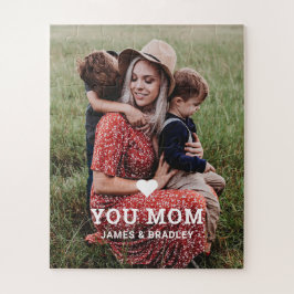 Puzzle Corazón lindo te ama mamá foto del Día de la Madre