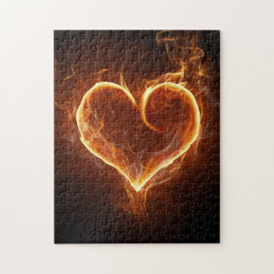 Puzzle Corazón llameante