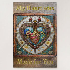 Puzzle Corazón Mecánico Serie Steampunk Anatómico
