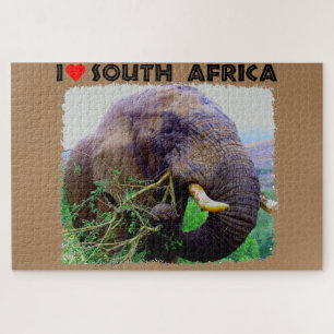 Puzzle Corazón para el elefante toro sudafricano