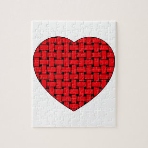 Puzzle Corazón rojo agitado