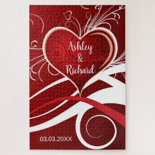 Puzzle Corazón Rojo Con Brazos