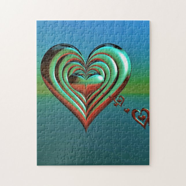 Puzzle Corazones altas del cielo (Vertical)