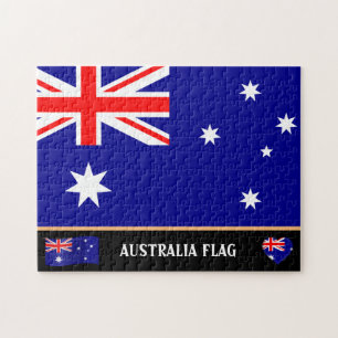 Puzzle Corazones australianos y bandera australiana / Aus
