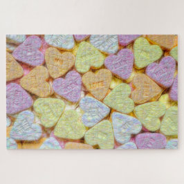 Puzzle Corazones de caramelo rosa Naranja amarillo Valent