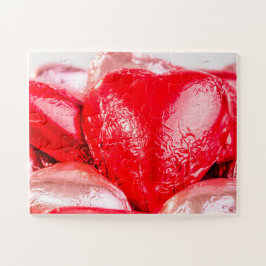 Puzzle Corazones de chocolate