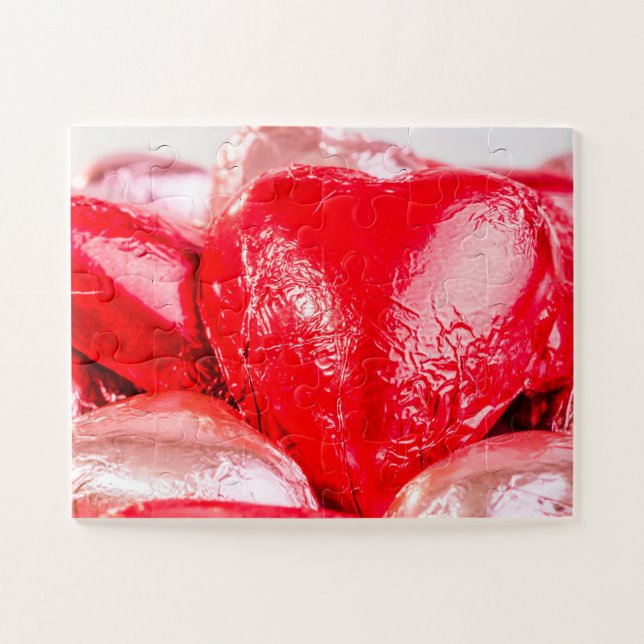 Puzzle Corazones de chocolate (Horizontal)