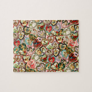 Puzzle Corazones de San Valentín de época