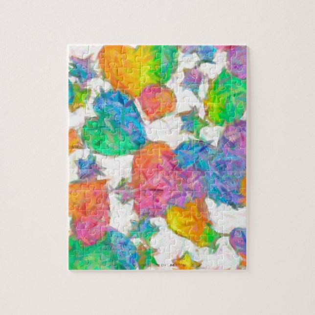 Puzzle Corazones de San Valentín Impresionistas Pastel (Vertical)