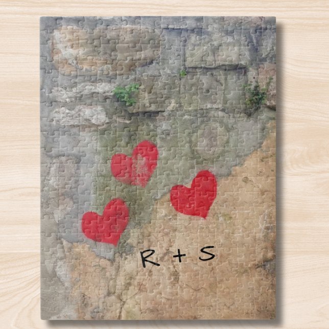 Puzzle Corazones Monograma (Subido por el creador)