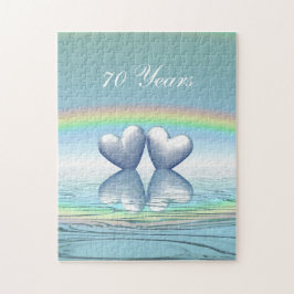 Puzzle Corazones Platinum de 70 años